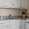 kitchen with white cabinets